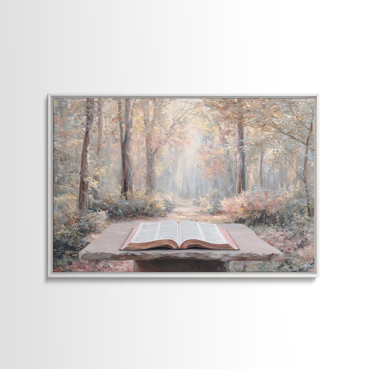 Pathway Of Grace, Framed Canvas Print, Christian Wall Art, Christian Art Canvas, Christian Decor, Modern Christian Art, Christian Paintings