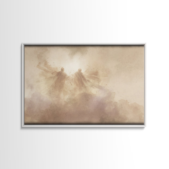 Dawn Flight, Framed Canvas Print, Christian Wall Art, Christian Art Canvas, Subtle Christian Art, Christian Christmas Art, Christian Decor
