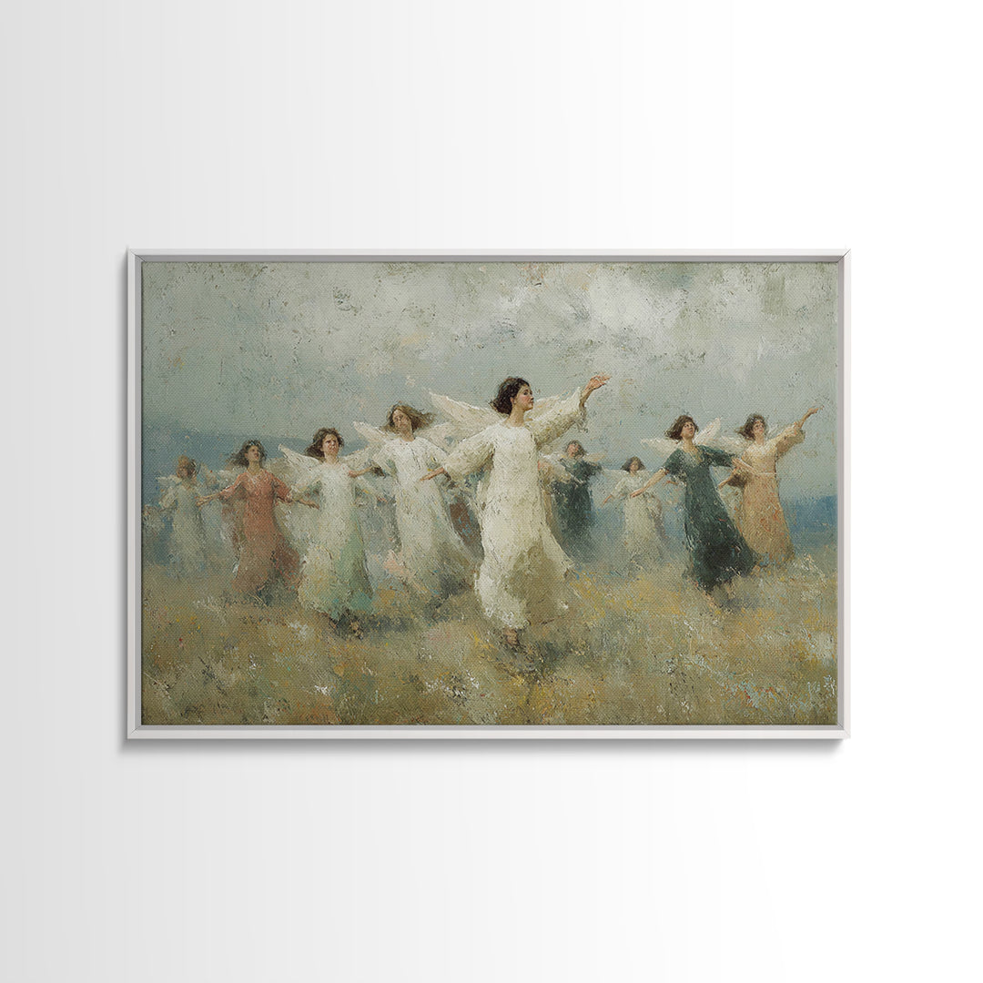 Peaceful Ascension – Framed Canvas Print – Christian Art Print – Christian Wall Art – Christian Art Canvas – Unique Christian Art
