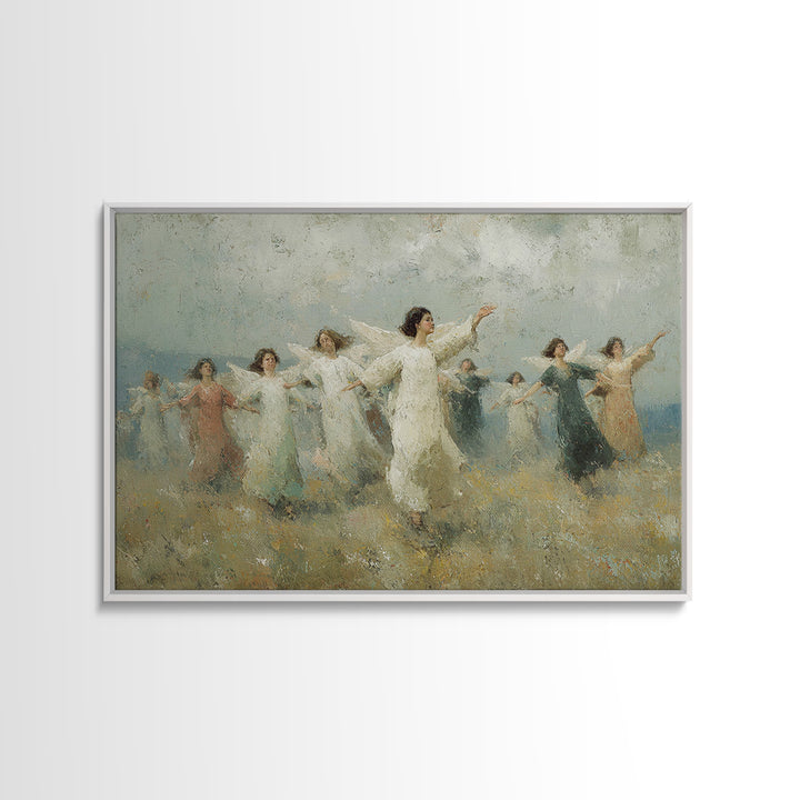 Peaceful Ascension – Framed Canvas Print – Christian Art Print – Christian Wall Art – Christian Art Canvas – Unique Christian Art