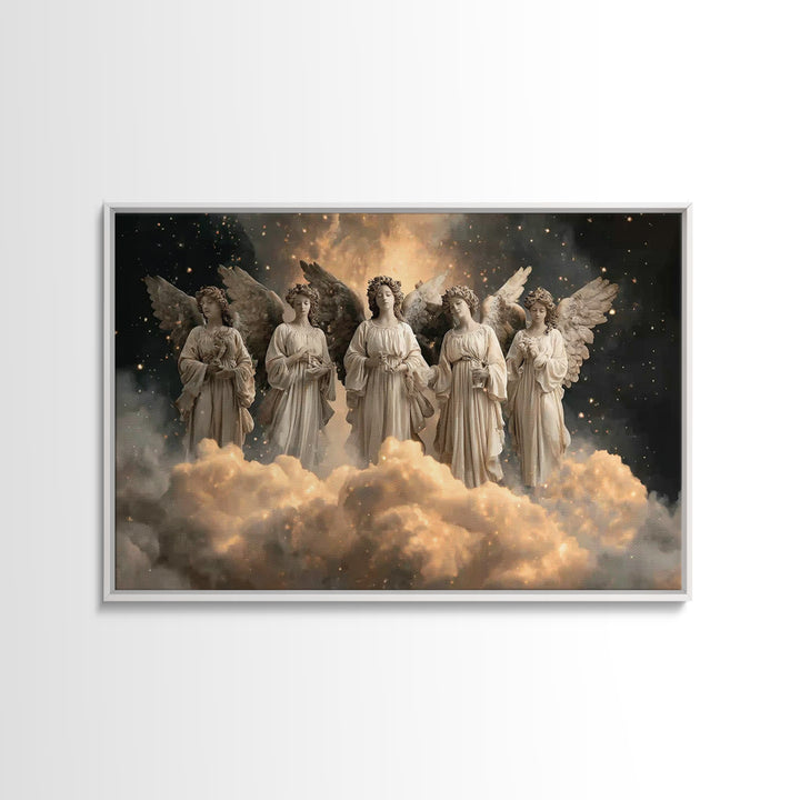 Cloudborn Host | Framed Canvas Print | Christian Art Canvas | Christian Wall Art | Large Christian Painting | Christian Christmas Art | Chr