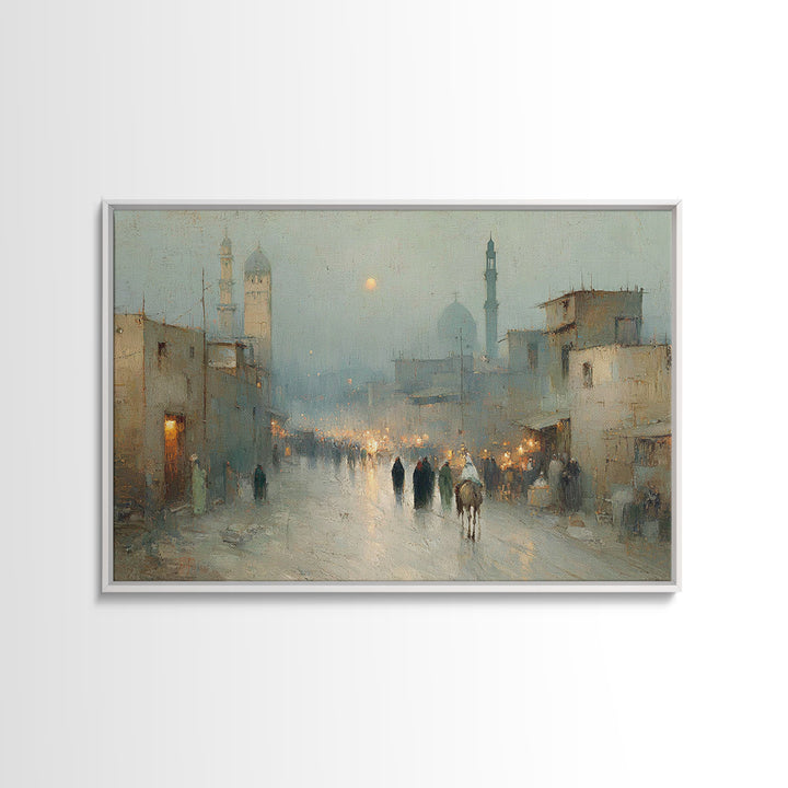 Bethlehem Journey Calm, Framed Canvas Print, Christian Art Canvas, Christian Wall Art, Christmas Art, Christian Christmas Art