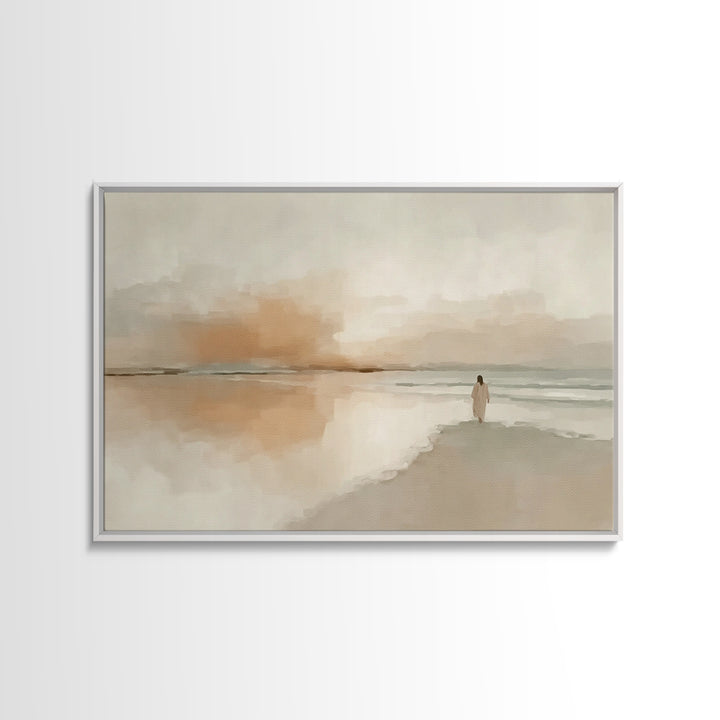 Light Of Mercy – Framed Canvas Print – Christian Art Canvas – Christian Christmas Art – Jesus Painting – Christian Wall Art – Christian Gif