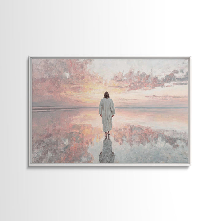 Blessed Path – Framed Canvas Print – Christian Christmas Art – Christian Wall Art – Christian Art Canvas – Jesus Painting – Christian Decor