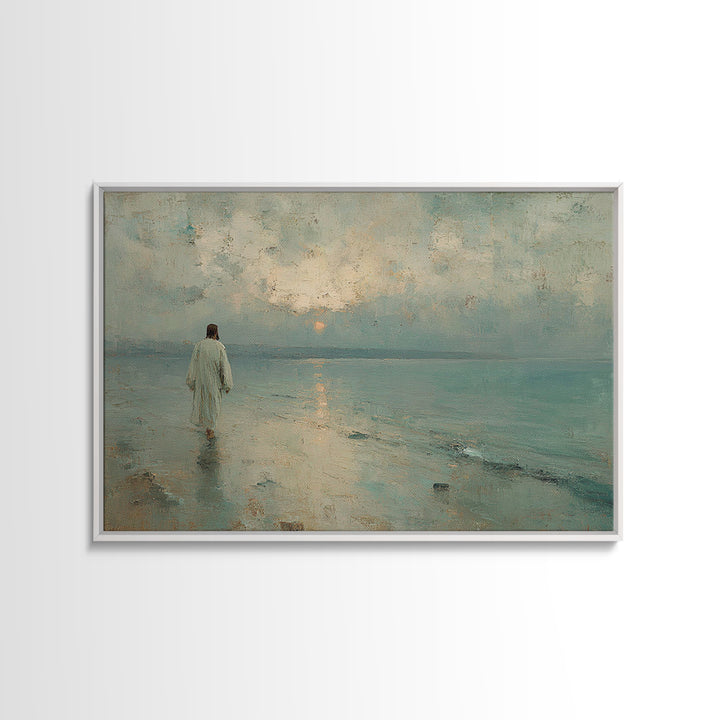 Morning Grace – Framed Canvas Print – Jesus Painting – Christian Wall Art – Christian Art Canvas – Christian Christmas Art – Christian Gift