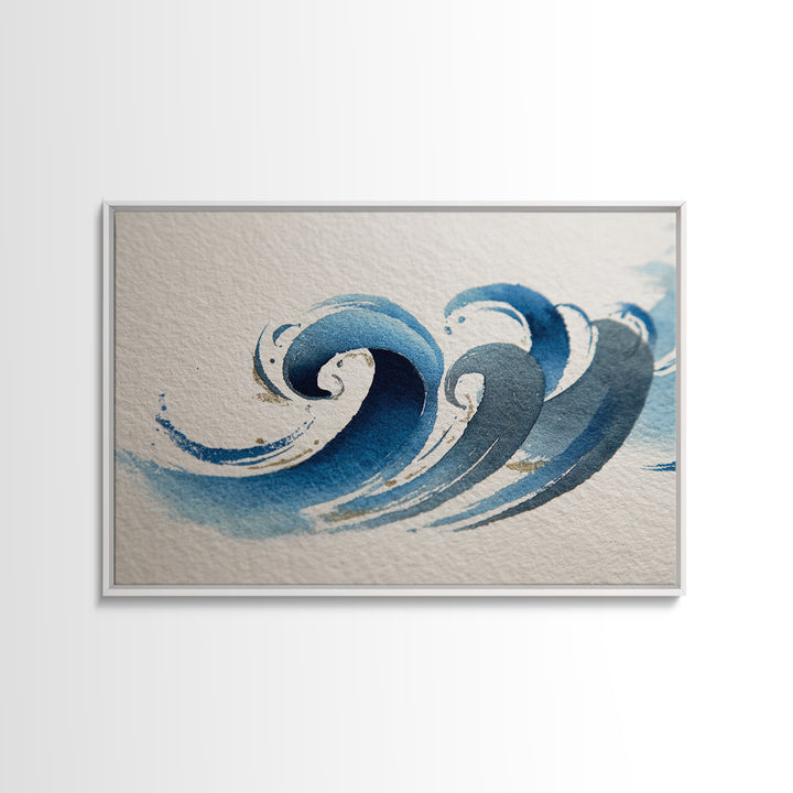 Modern Calligraphy Wave Canvas Print, Calligraphy Art, Calligraphy, Living Room Decor, Fine Art, Script, Digital Download Art, CAL-3x2-62
