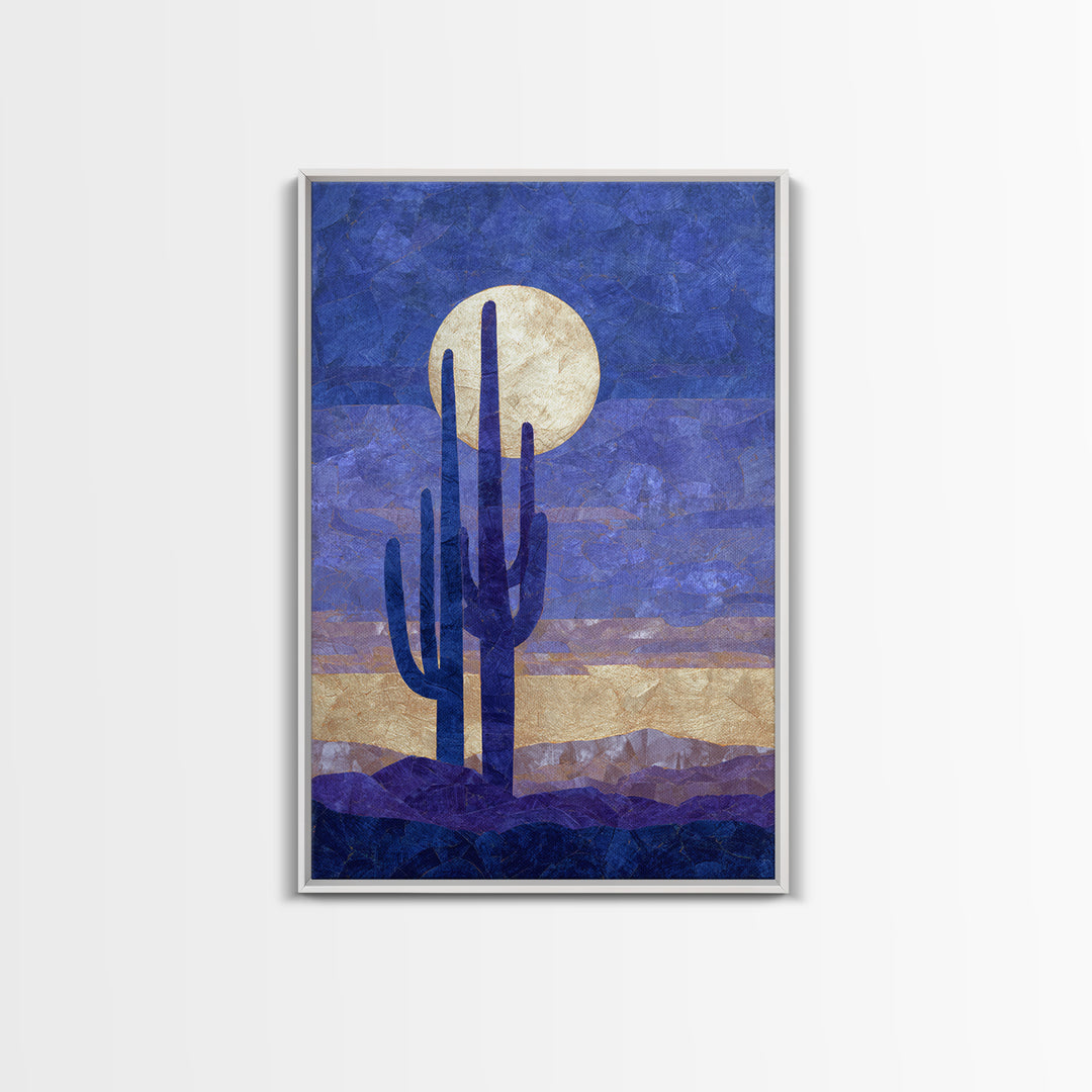 Starry Desert Sky Canvas Print, Celestial Art, Art Deco, Living Room Decor, Celestial, Modern Art, Downloadable Prints, CEL-2x3-91
