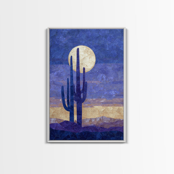 Starry Desert Sky Canvas Print, Celestial Art, Art Deco, Living Room Decor, Celestial, Modern Art, Downloadable Prints, CEL-2x3-91