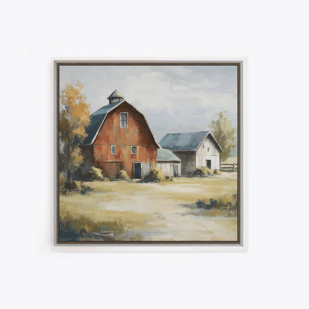 Apple Orchard with Warm Autumn Light Canvas Print, Country Art, French Country Decor, Farmhouse Decor, Oil Painting, Country, COU-1x1-54