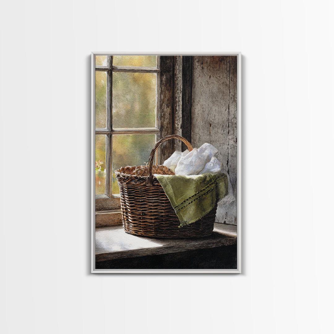 Blackberry Basket with Linen Cloth Canvas Print, Country Art, Home Decor, Farmhouse Decor, Abstract Art, Country, Printable Art, COU-2x3-29