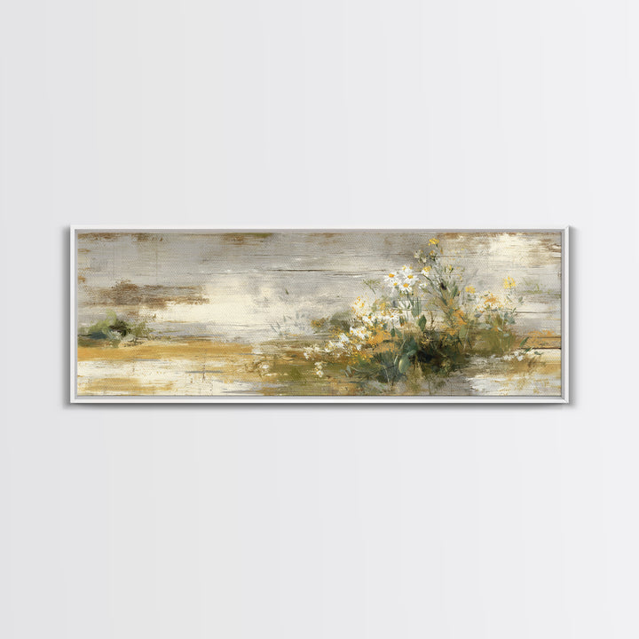 Hay Bales in Late Afternoon Sun Framed Canvas Print, Country Art, Statement Artwork, Farmhouse Decor, Fine Art, Country, COU-3x1-60