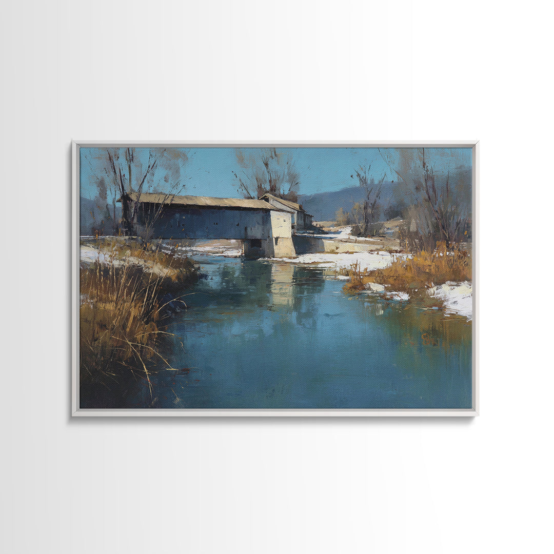 Apple Orchard with Warm Autumn Light Framed Canvas Print, Country Art, Large Wall Art, Farmhouse Decor, Fine Art, Country, COU-3x2-10