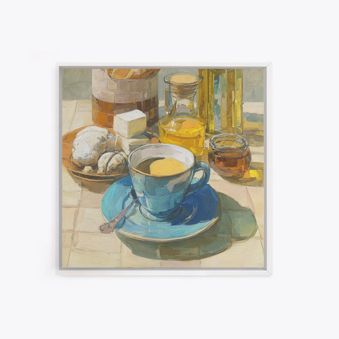 Minimal Line Art of a Cup and Canvas Print, Coffee Shop Art, Bedroom Wall Art, Cafe Decor, Abstract Art, Cafe, Modern Decor, CSA-1x1-18