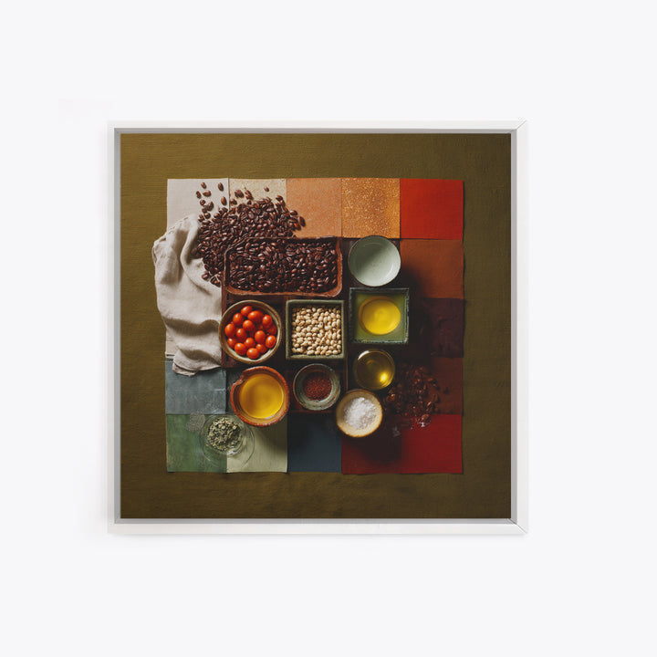 Roasted Beans Falling Through Dark Space Canvas Print, Coffee Shop Art, Printable, Cafe Decor, Fine Art, Cafe, Dopamine Decor, CSA-1x1-20