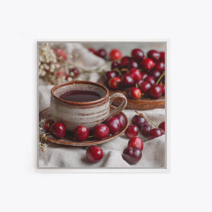 Coffee Farm Landscape Framed Canvas Print, Coffee Shop Art, Dark Academia Decor, Cafe Decor, Fine Art, Cafe, Whimsical Art, CSA-1x1-47
