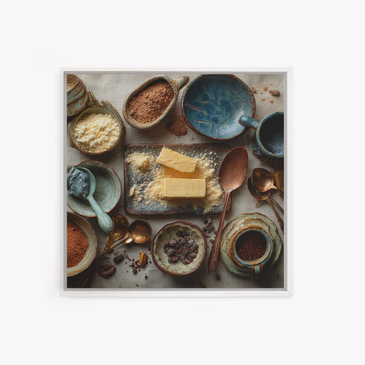 Moody Dark Roast Still Life Framed Canvas Print, Coffee Shop Art, Kitchen Wall Art, Cafe Decor, Fine Art, Cafe, Gothic Wall Art, CSA-1x1-56