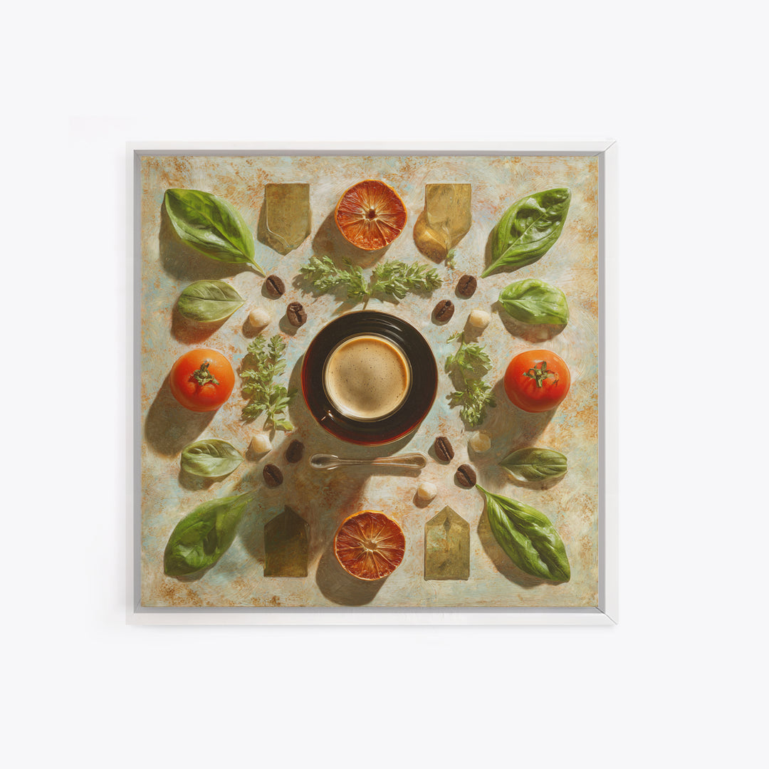 Espresso Martini Coffee Cocktail Still Life Canvas Print, Coffee Shop Art, Contemporary Art, Cafe Decor, Fine Art, Cafe, CSA-1x1-89
