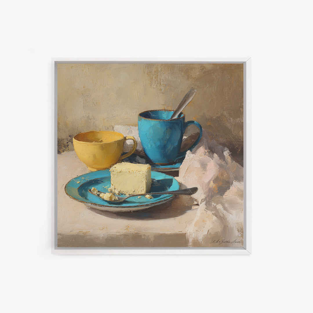 Minimal Line Art of a Cup and Canvas Print, Coffee Shop Art, Neutral Decor, Cafe Decor, Fine Art, Cafe, Home Decor, Wall Decor, CSA-1x1-90