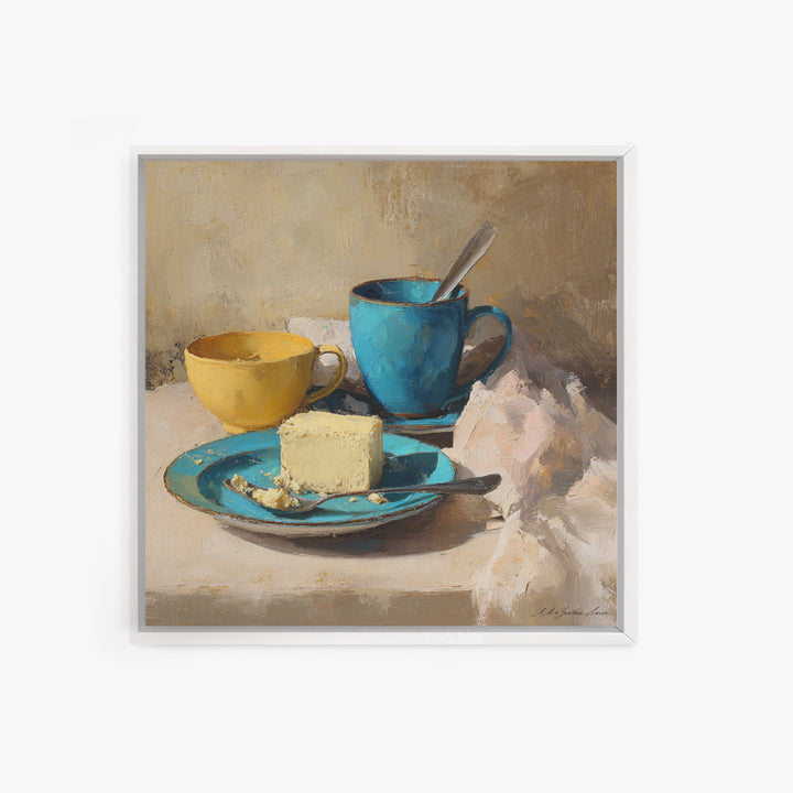 Minimal Line Art of a Cup and Canvas Print, Coffee Shop Art, Neutral Decor, Cafe Decor, Fine Art, Cafe, Home Decor, Wall Decor, CSA-1x1-90