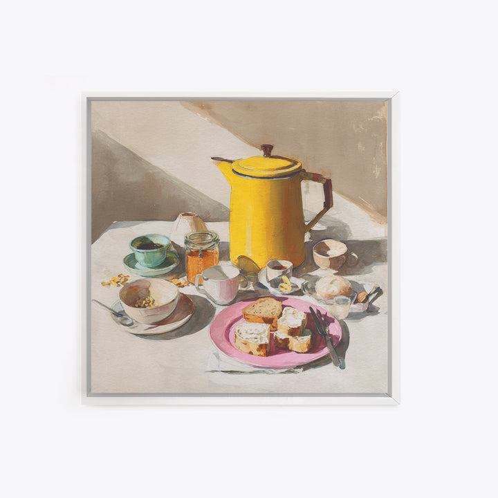 Mid Century Coffee Pot Canvas Print, Coffee Shop Art, Modern Decor, Cafe Decor, Fine Art, Cafe, Wall Decor, Art Print, CSA-1x1-94
