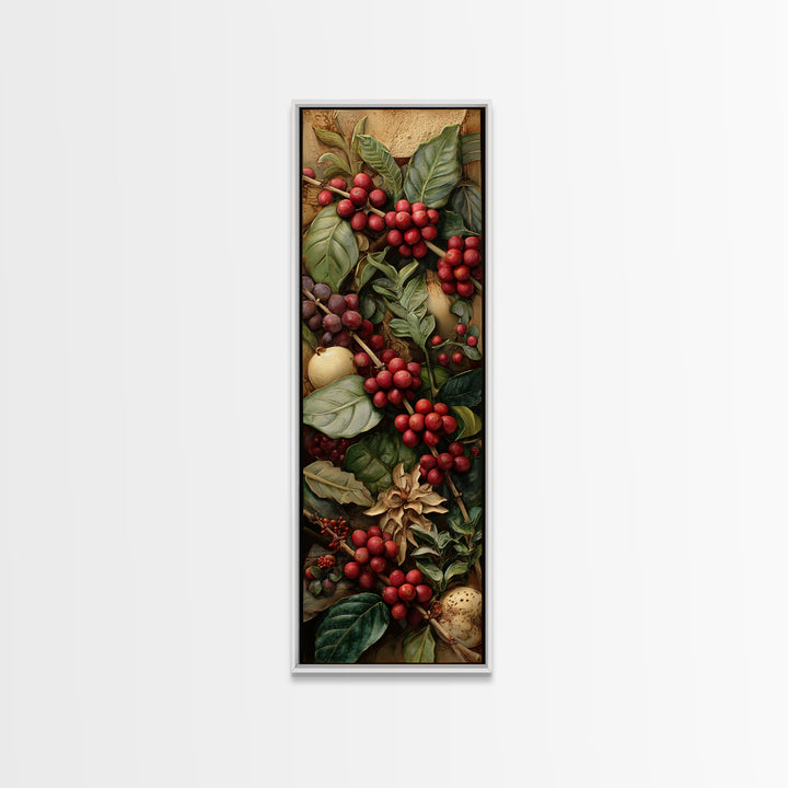 Coffee Farm Landscape Canvas Print, Coffee Shop Art, Dark Academia Decor, Cafe Decor, Cafe, Whimsical Art, Coffee Wall Art, CSA-1x3-11
