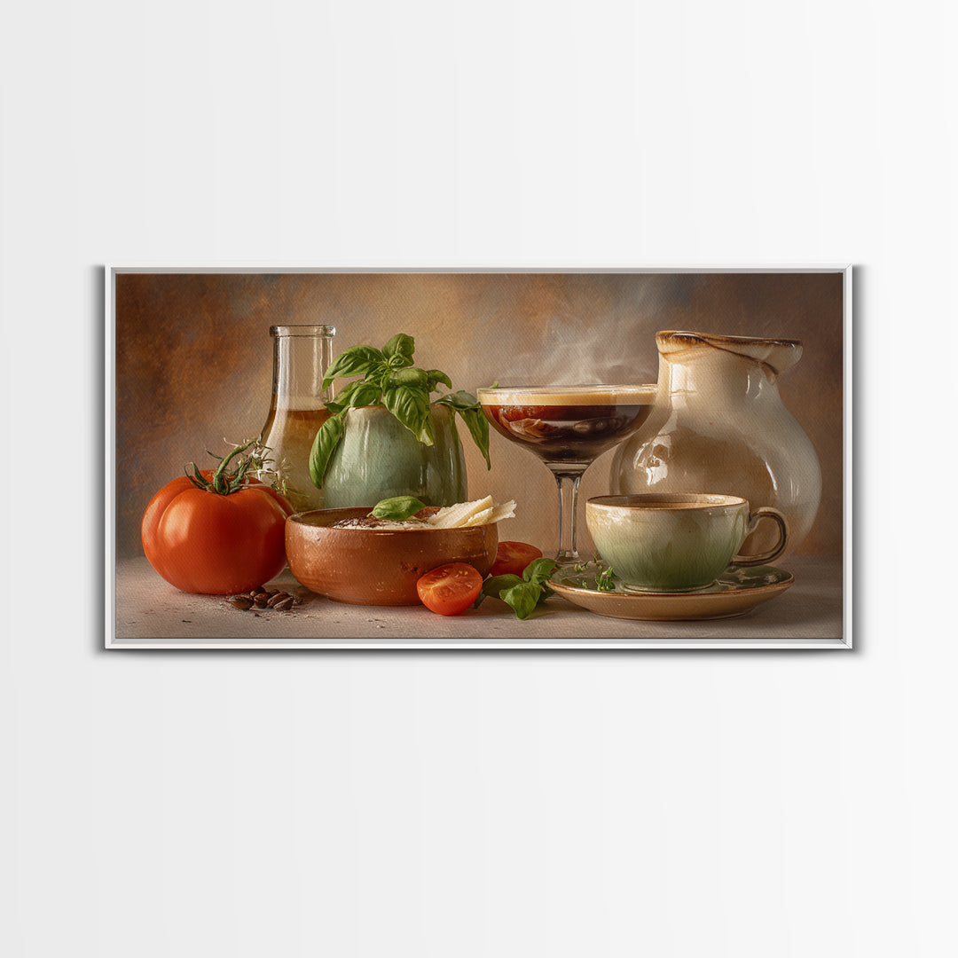 Espresso Martini Coffee Cocktail Still Life Canvas Print, Coffee Shop Art, Kitchen Wall Art, Cafe Decor, Fine Art, Cafe, CSA-2x1-61
