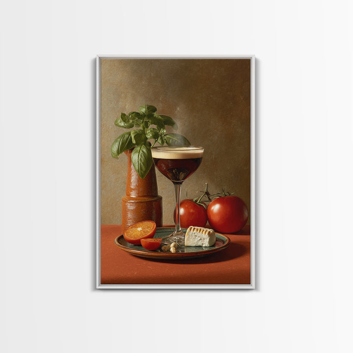 Espresso Martini Coffee Cocktail Still Life Canvas Print, Coffee Shop Art, Kitchen Art, Cafe Decor, Cafe, Minimalist Wall Art, CSA-2x3-49