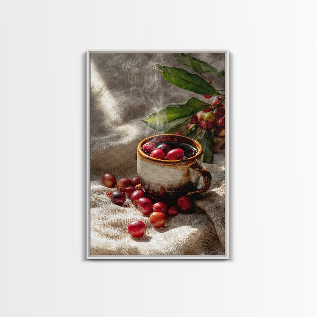 Coffee Farm Landscape Canvas Print, Coffee Shop Art, Kitchen Art, Cafe Decor, Fine Art, Cafe, Minimalist Wall Art, Coffee Art, CSA-2x3-79