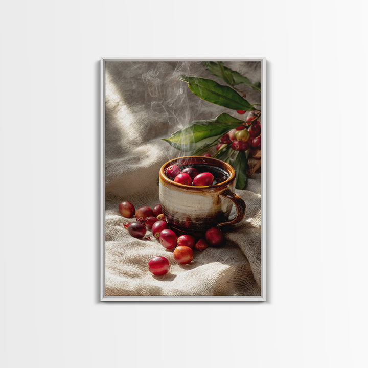 Coffee Farm Landscape Canvas Print, Coffee Shop Art, Kitchen Art, Cafe Decor, Fine Art, Cafe, Minimalist Wall Art, Coffee Art, CSA-2x3-79
