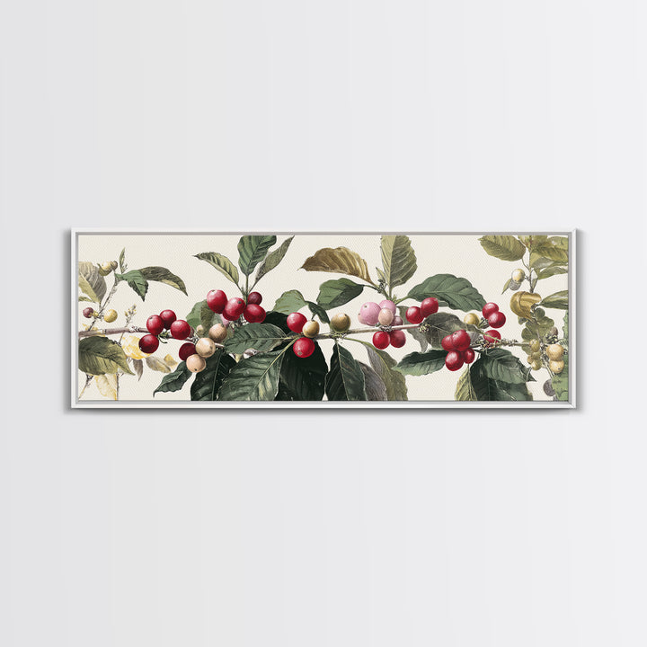 Coffee Farm Landscape Framed Canvas Print, Coffee Shop Art, Contemporary Art, Cafe Decor, Fine Art, Cafe, Printable Art, CSA-3x1-63