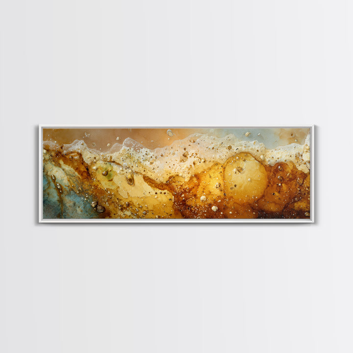 Iced Coffee Glass Canvas Print, Coffee Shop Art, Kitchen Art, Cafe Decor, Fine Art, Cafe, Minimalist Wall Art, Coffee Art, CSA-3x1-75