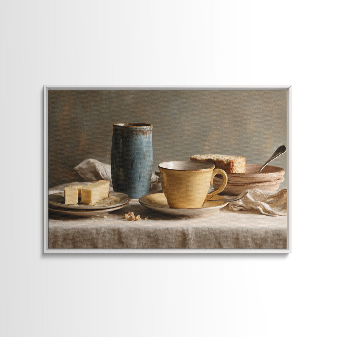 Minimal Line Art of a Cup and Canvas Print, Coffee Shop Art, Kitchen Gift, Cafe Decor, Abstract Art, Cafe, Coffee Art, CSA-3x2-22