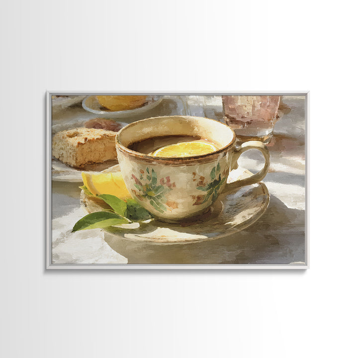 Retro Cafe Poster Coffee Cup Graphic Canvas Print, Coffee Shop Art, Farmhouse Decor, Cafe Decor, Fine Art, Cafe, Moody Wall Art, CSA-3x2-83