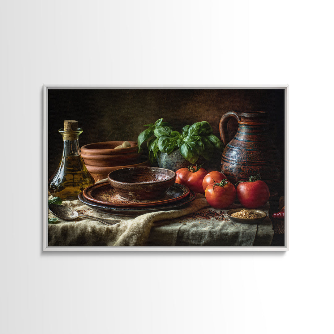 Moody Dark Roast Still Life Canvas Print, Coffee Shop Art, Wall Decor, Cafe Decor, Cafe, Kitchen Gift, Living Room Decor, CSA-3x2-84