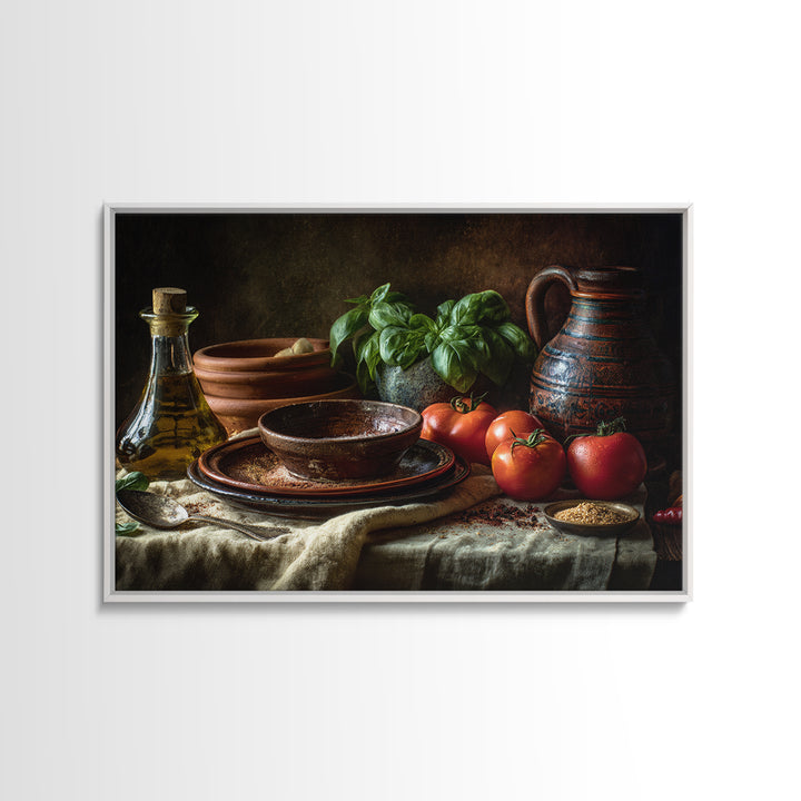 Moody Dark Roast Still Life Canvas Print, Coffee Shop Art, Wall Decor, Cafe Decor, Cafe, Kitchen Gift, Living Room Decor, CSA-3x2-84