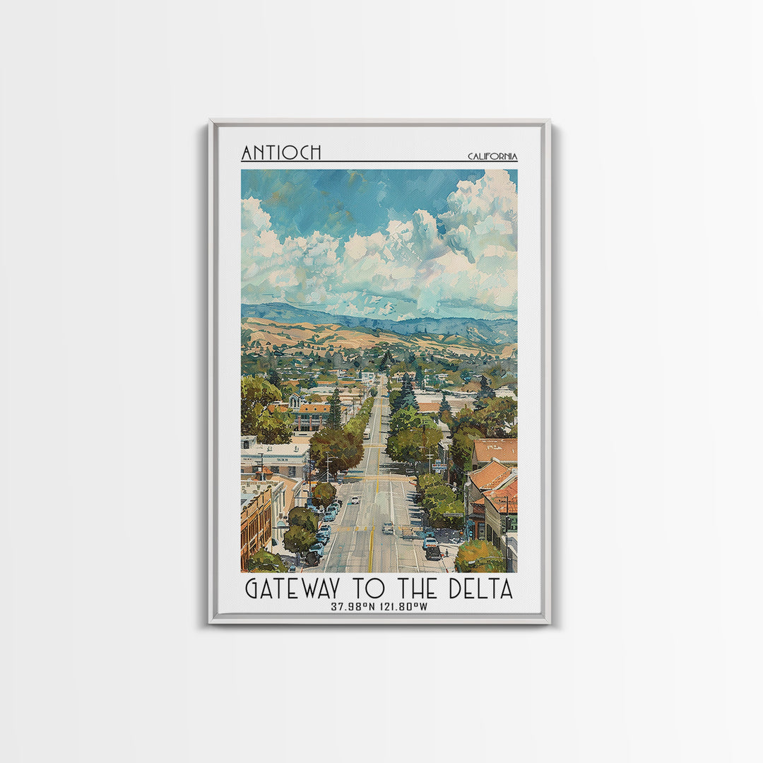 Antioch Travel Poster, Canvas Print, Retro Travel Poster, City Wall Art, Vintage City Poster, Gallery Wall Set, Vintage Travel Print