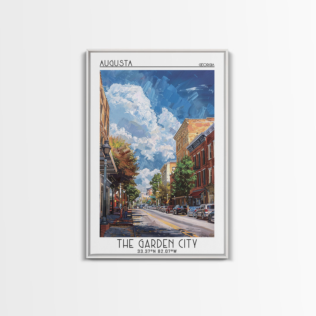 Augusta Travel Poster, Canvas Print, Travel Wall Art, City Wall Art, Travel Art Print, City Art Print, Poster Print, Wanderlust Gift