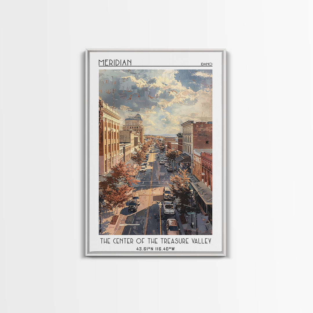 Meridian Travel Poster, Canvas Print, City Travel Poster, Travel Wall Decor, Art Print, Travel Wall Art, Travel Prints, Travel Decor
