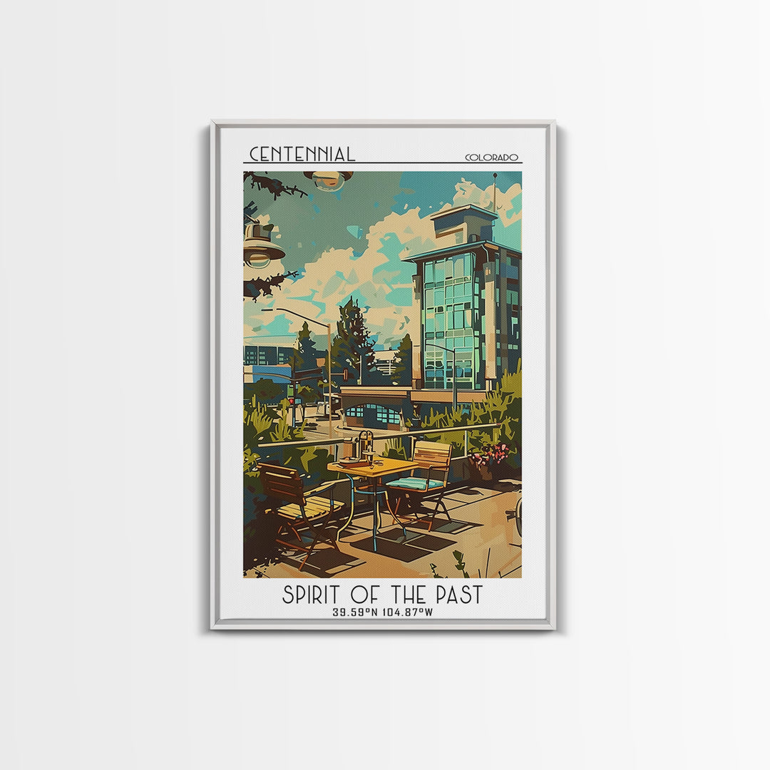 Centennial Travel Poster, Canvas Print, Vintage Travel Print, City Wall Art, Minimalist Poster, Vintage Poster, Living Room Wall Art