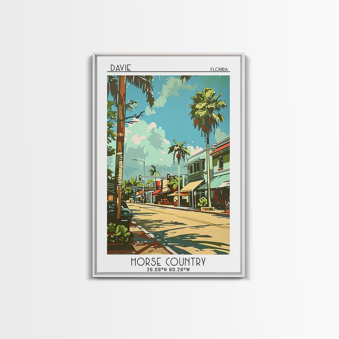 Davie Travel Poster, Canvas Print, Poster Print, Travel Wall Art, Vintage Travel Art, Vintage Posters, Travel Prints, Vintage Poster