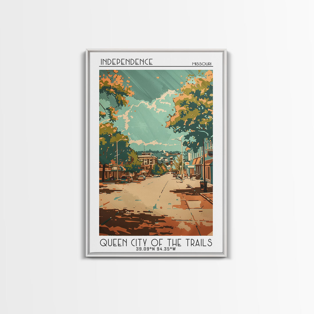 Independence Travel Poster, Canvas Print, City Travel Poster, Travel Wall Decor, Poster Art, Modern Wall Decor, Home Decor, Wall Art
