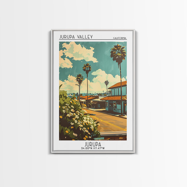 Jurupa Valley California Travel Poster, Canvas Print, Retro Travel Poster, City Wall Art, Minimalist Poster, Travel Print, Art Print
