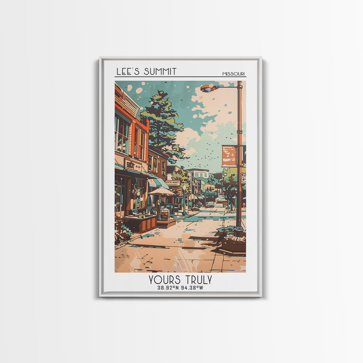 Lees Summit Travel Poster, Canvas Print, City Travel Poster, Travel Wall Art, Travel Posters, Wall Art, Retro Wall Art, Poster Print