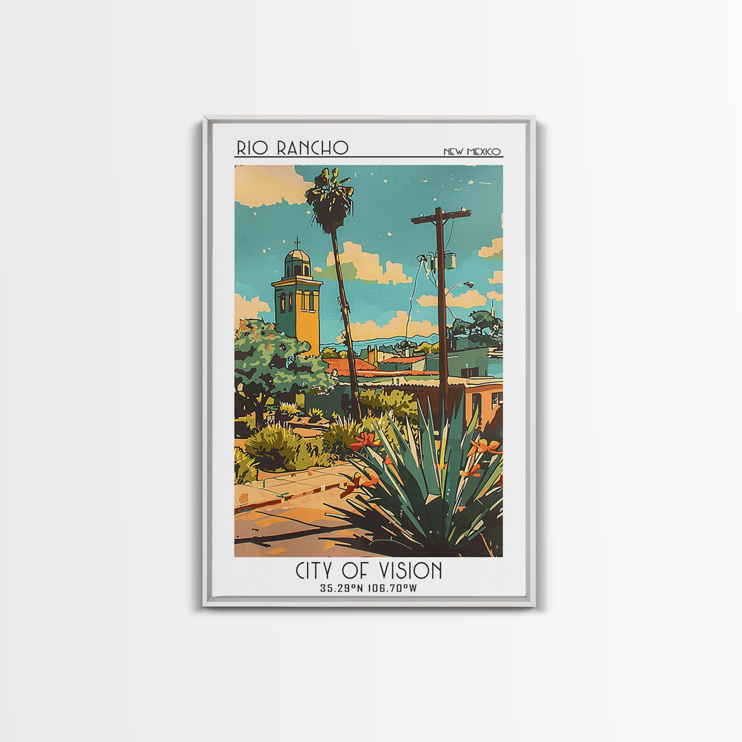 Rio Rancho Travel Poster, Canvas Print, Travel Wall Decor, Minimalist Poster, Travel Art Print, Living Room Wall Art, Travel Posters