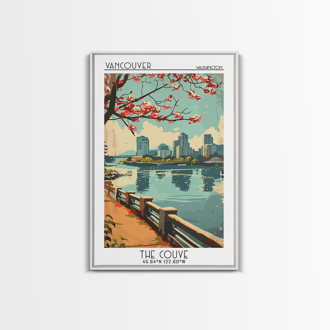 Vancouver Travel Poster, Canvas Print, Poster Print, Travel Wall Art, Home Decor, Home Office Decor, Poster Art, Retro Travel Poster