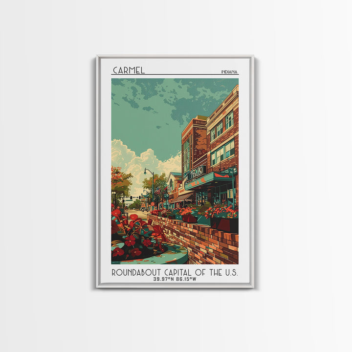 Carmel Travel Poster, Canvas Print, Retro Travel Poster, City Wall Art, Wanderlust Gift, Travel Posters, Poster Print, Landscape Art