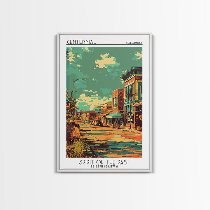 Centennial Travel Poster, Canvas Print, Travel Art Print, Modern Wall Decor, Gallery Wall Set, Retro Travel Print, Minimalist Poster