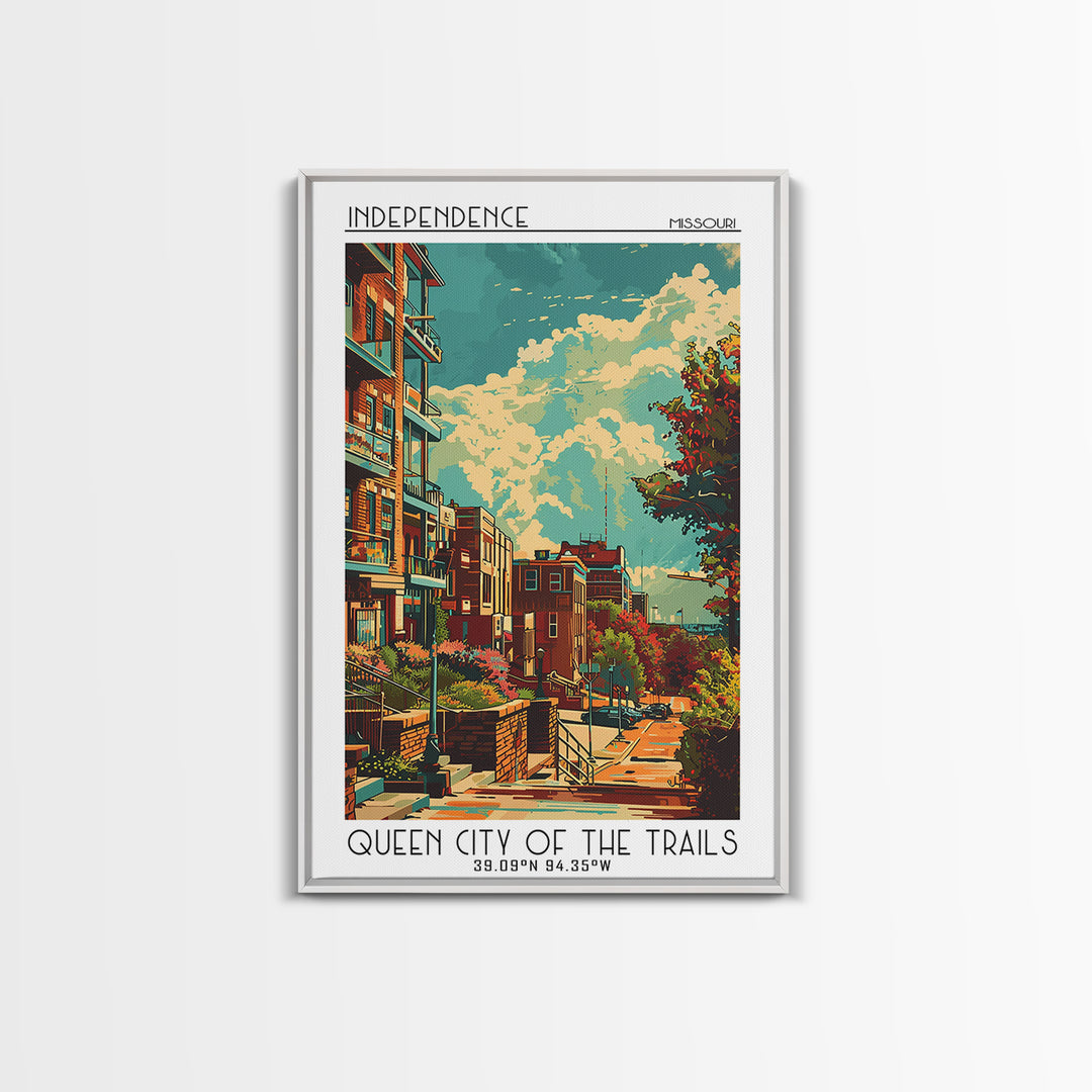 Independence Travel Poster, Canvas Print, Poster Print, Travel Wall Art, Travel Wall Decor, City Travel Poster, Living Room Wall Art