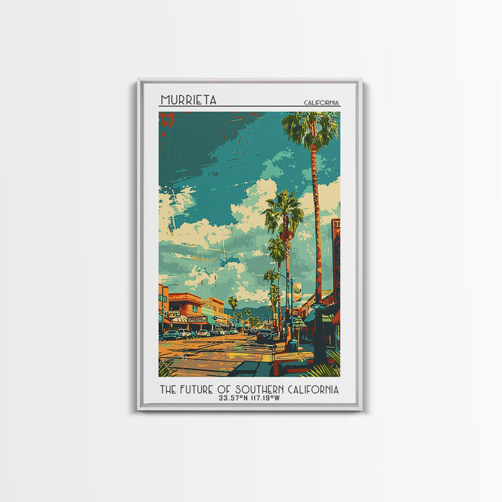 Murrieta Travel Poster, Canvas Print, City Travel Poster, Vintage City Poster, Travel Posters, Travel Wall Art, Vintage Travel Print