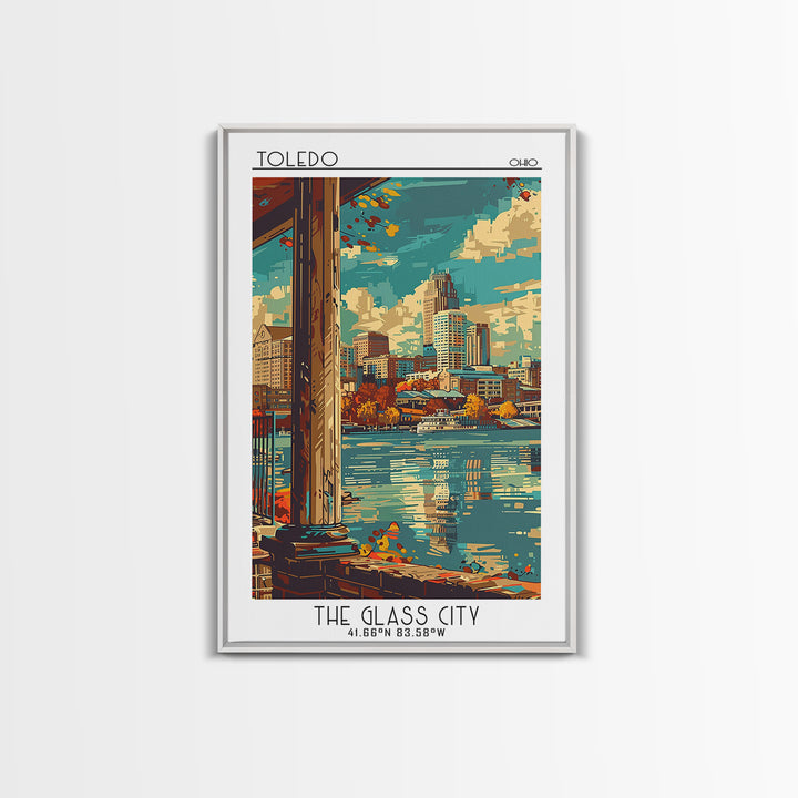 Toledo Travel Poster, Canvas Print, Travel Prints, Landscape Art, Living Room Wall Art, Vintage Travel Art, Wall Art, Vintage Travel